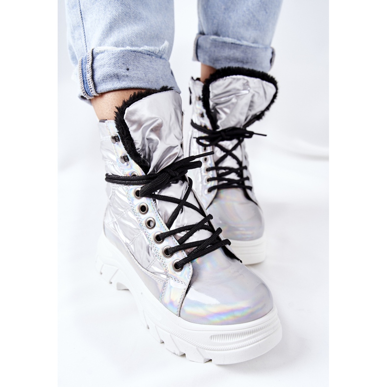 Vinceza Trappeurs Ismobe argentés pour femmes 2 Vinceza Trappeurs Ismobe argentés pour femmes 2