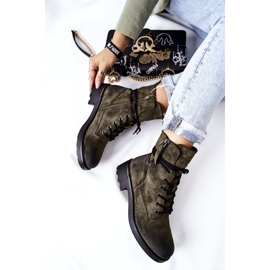 PE1 Bottes de travail hautes avec fermetures éclair Maisa vertes 1