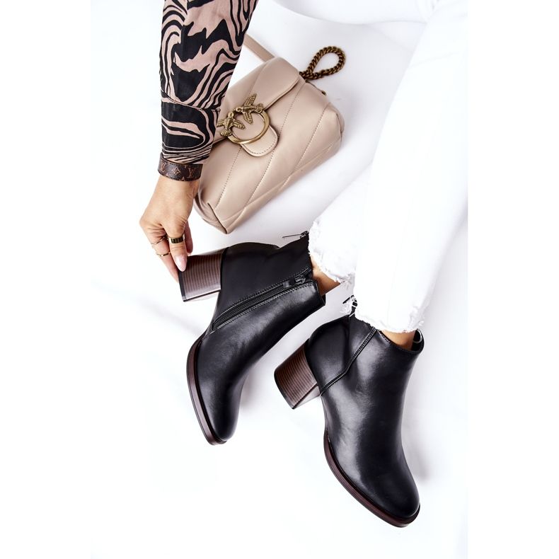 Sergio Leone Bottes Sur Une Barre BT545 Noir le noir 1