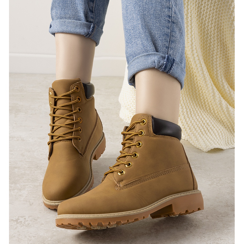 Chaussures de randonnée albracca femme camel brun 1