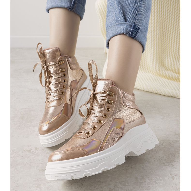 Baskets d'hiver Doyon roses 1