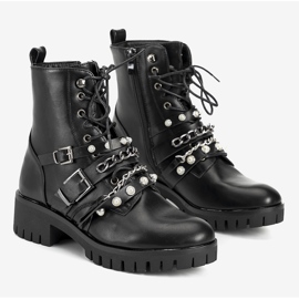 Chaussures de randonnée femme noires à chaînes Faubert le noir 1