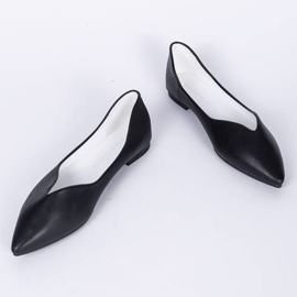 Ballerines noires à bout pointu Annie le noir 2