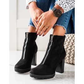 Cm Paris Bottes en daim élégantes le noir 3