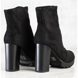 Cm Paris Bottes en daim élégantes le noir 1