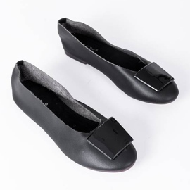 Ballerines noires avec tige Brook douce le noir 2