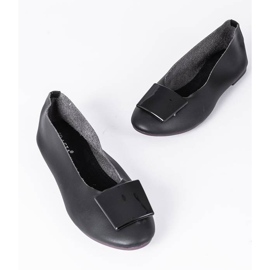 Ballerines noires avec tige Brook douce le noir 3