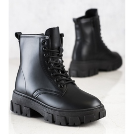 Diamantique Bottes Classiques Trappeurs noir 1