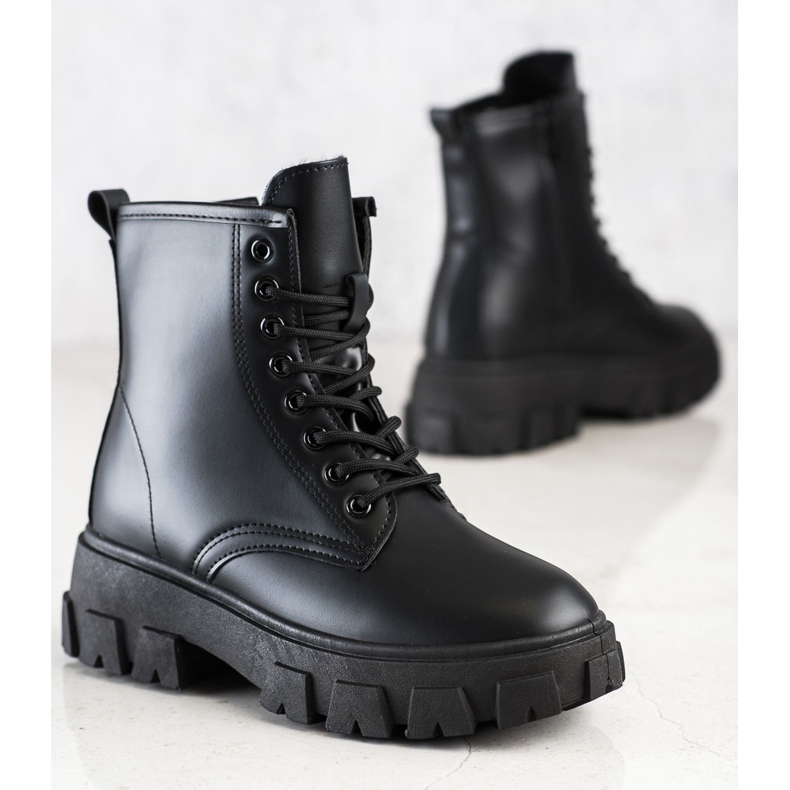 Diamantique Bottes Classiques Trappeurs le noir 1