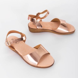 Sandales April In Paris en or rose doré 1