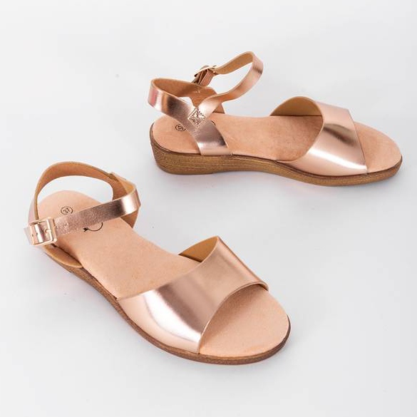 Sandales April In Paris en or rose doré 1