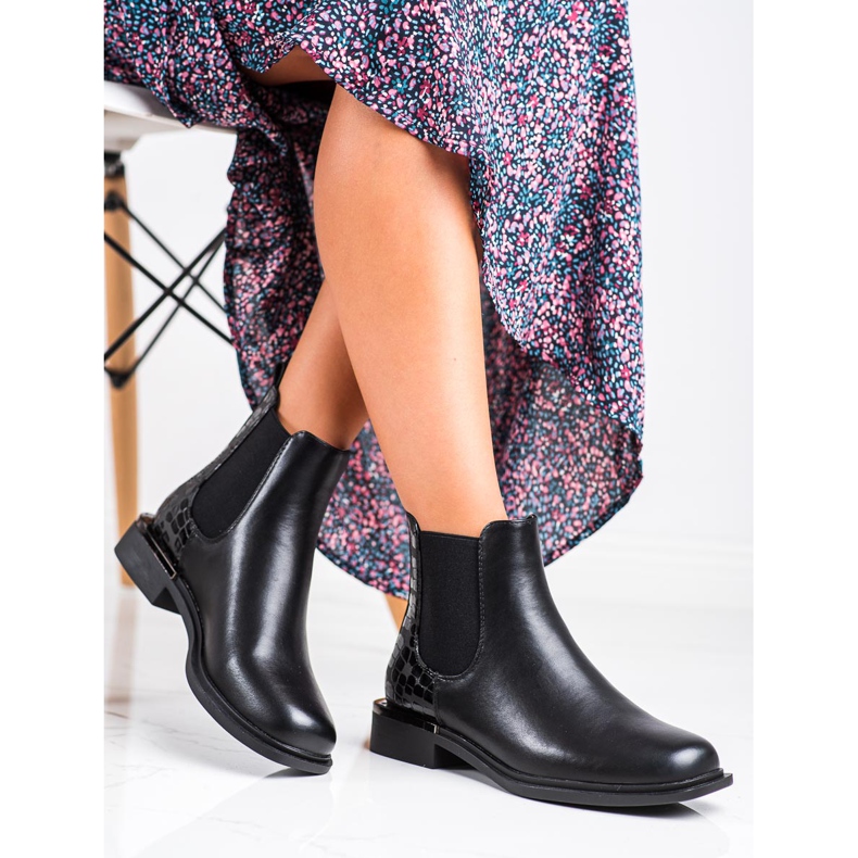 Bottines Chelsea élégantes par Sergio Leone le noir 2 Bottines Chelsea élégantes par Sergio Leone le noir 2