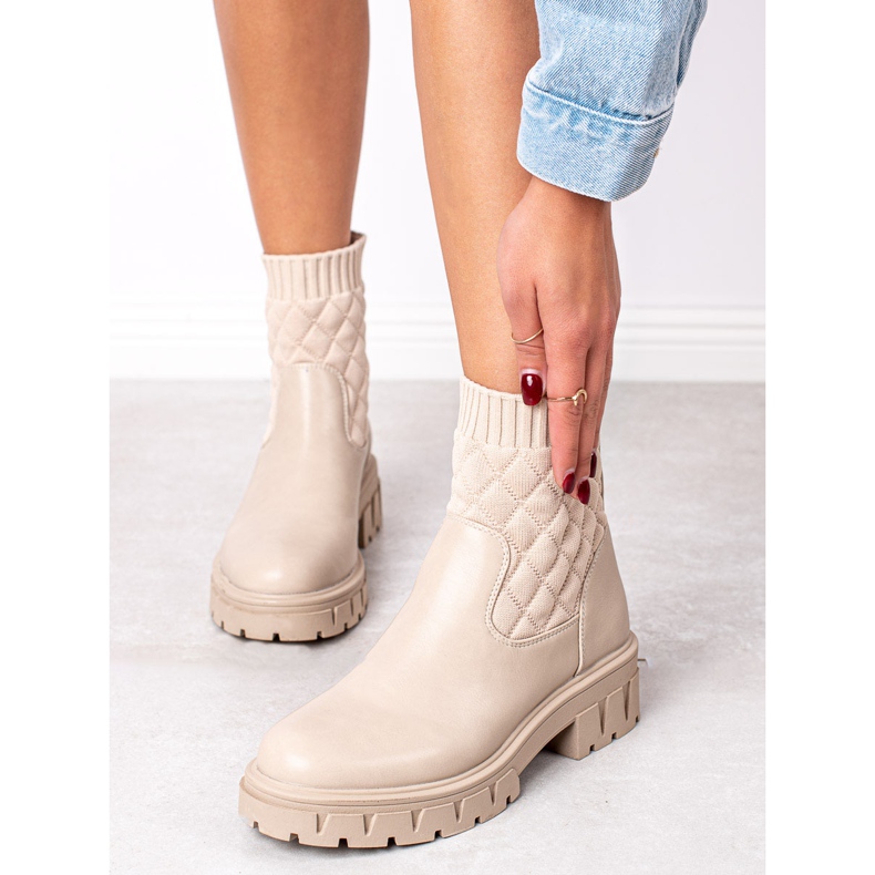 Seastar Bottes confortables avec une chaussette beige 2