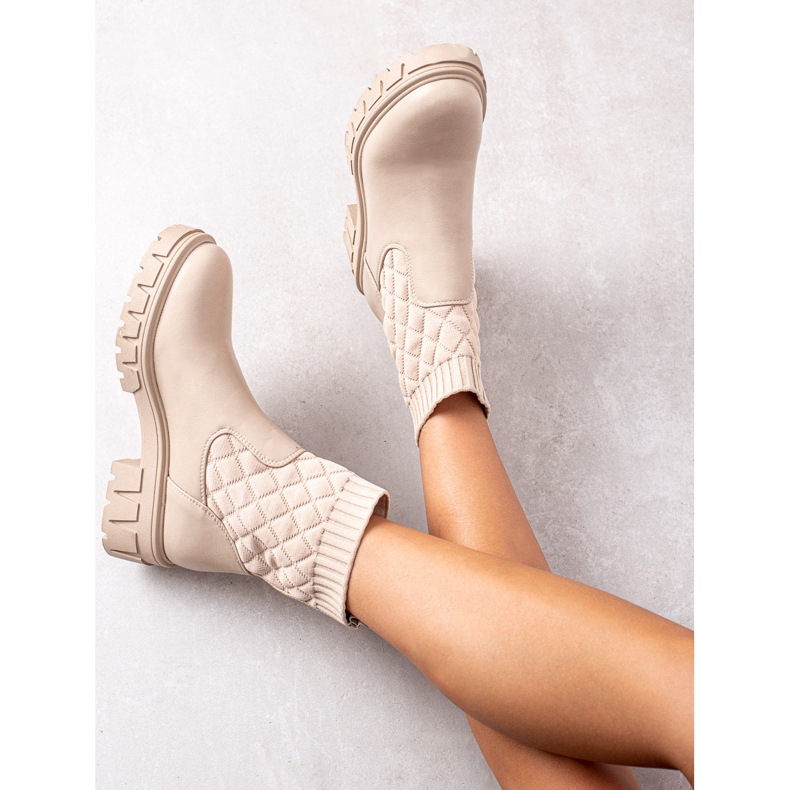 Seastar Bottes confortables avec une chaussette beige 1