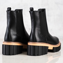 Seastar Bottines Chelsea sur la plateforme de mode le noir 1