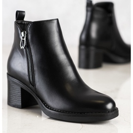 Seastar Bottes noires classiques avec une fermeture éclair le noir 3