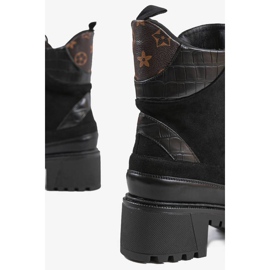Sacs noirs avec inserts marron brun le noir 3