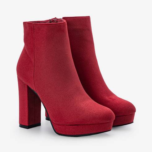 Bottes rouges en éco-poudre Azula 1