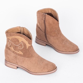 Bottines beiges Ana kaki 1
