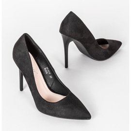 Les talons hauts noirs de Megan le noir 1 Les talons hauts noirs de Megan le noir 1