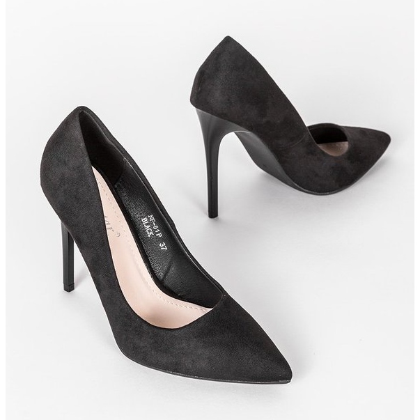Les talons hauts noirs de Megan 1