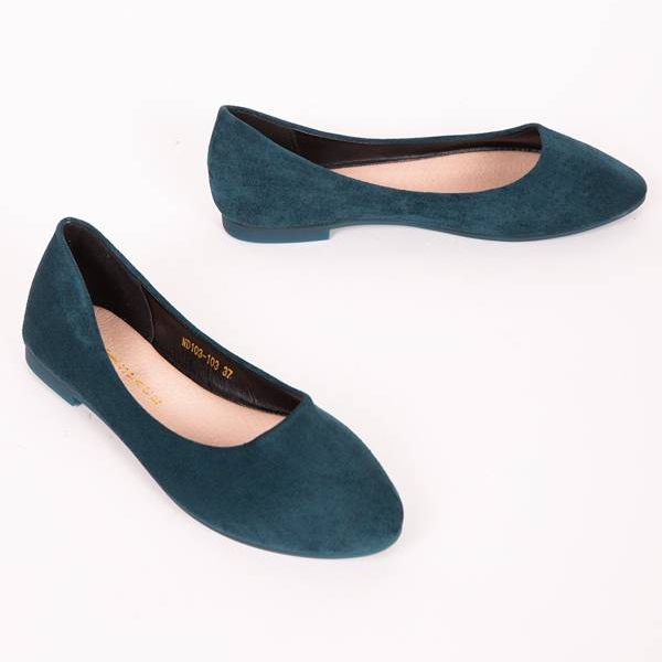 Ballerines de mer à bout en amande multicolore bleu 1