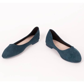 Ballerines de mer à bout en amande multicolore bleu 2