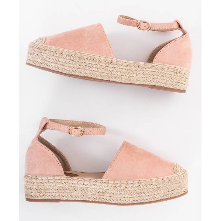 Espadrilles roses sur la plateforme Summer 1 Espadrilles roses sur la plateforme Summer 1