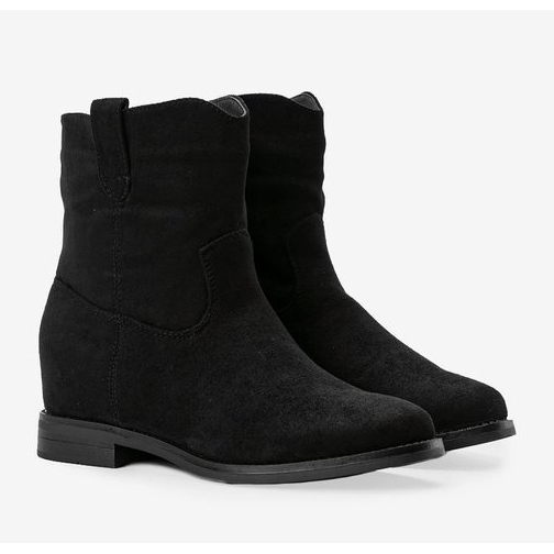 Bottines noires de Venicia le noir 1