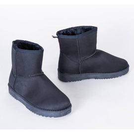 Bottes de neige à semelles plates bleu marine Emmie 1