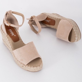 Espadrilles beiges sur la semelle compensée Holiday Vibes 4