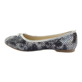 American Club Ballerines américaines C061 grises pour fille 2