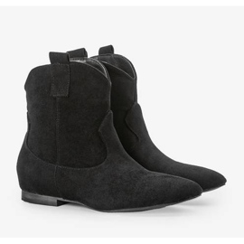 Bottines à talon plat Femina noires le noir 1