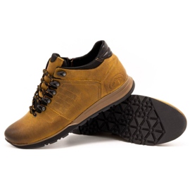 Olivier Chaussures homme bottines cuir 920MP rouge brun jaune 6