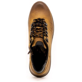 Olivier Chaussures homme bottines cuir 920MP rouge brun jaune 2