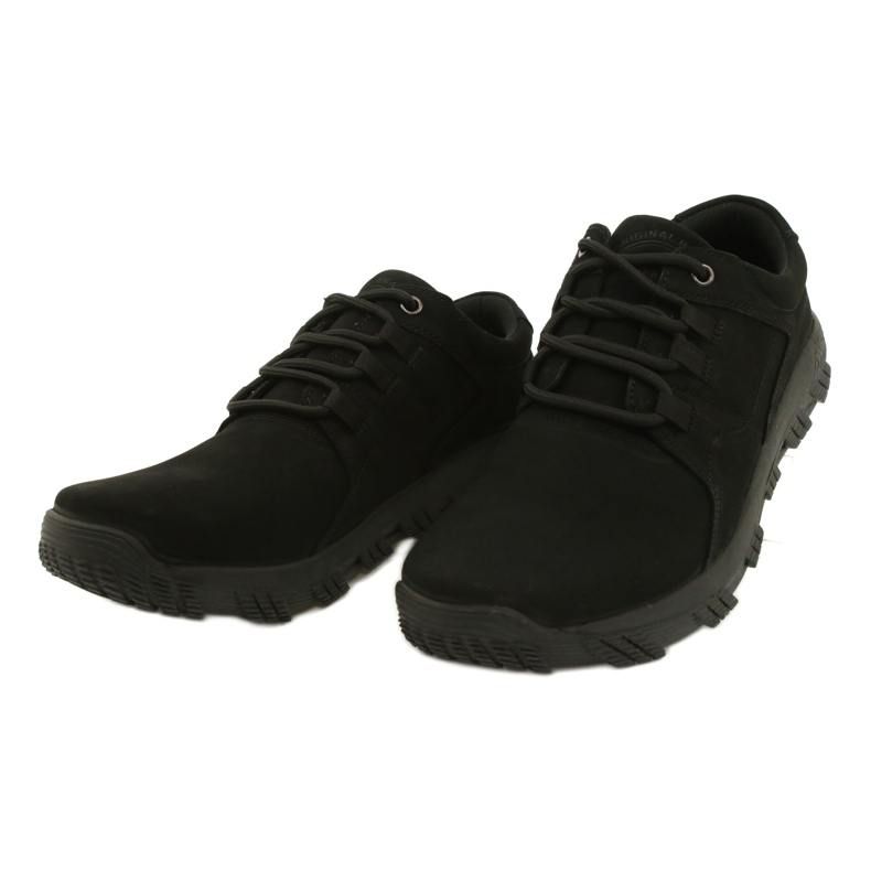 American Club CY18 / 21 chaussures de confort noires pour hommes le noir 2