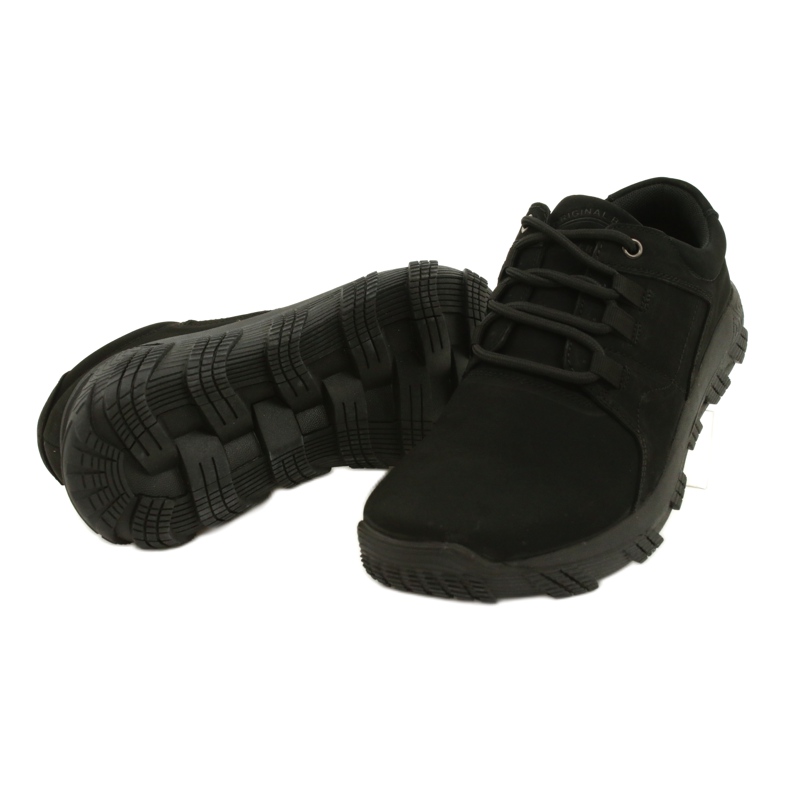 American Club CY18 / 21 chaussures de confort noires pour hommes 3