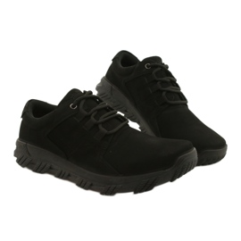 American Club CY18 / 21 chaussures de confort noires pour hommes le noir 5