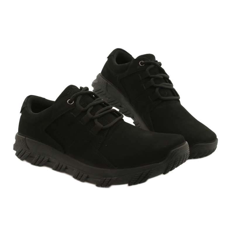 American Club CY18 / 21 chaussures de confort noires pour hommes 5