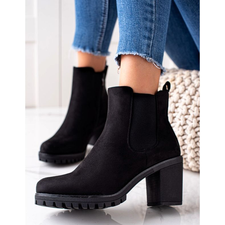 Seastar Bottines classiques à talons hauts le noir 1