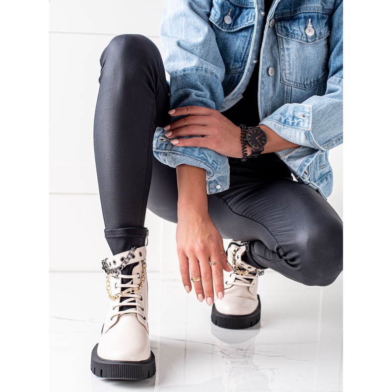 Seastar Travailleurs avec des chaînes de mode beige 1