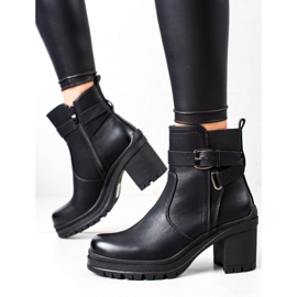 Renda Bottes à plateforme décontractées le noir 1