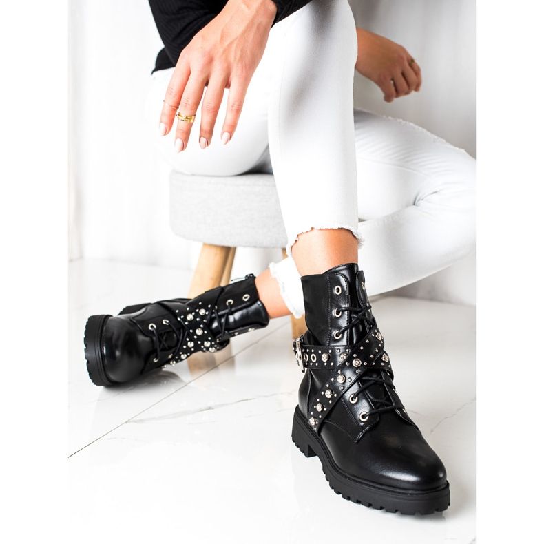 Bestelle Travailleurs noirs avec zircone cubique le noir 1