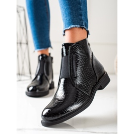 Bottes noires à la mode de Sergio Leone le noir 2