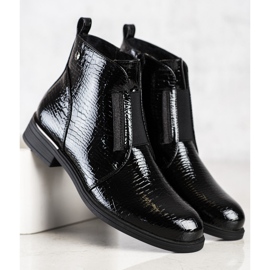 Bottes noires à la mode de Sergio Leone le noir 1