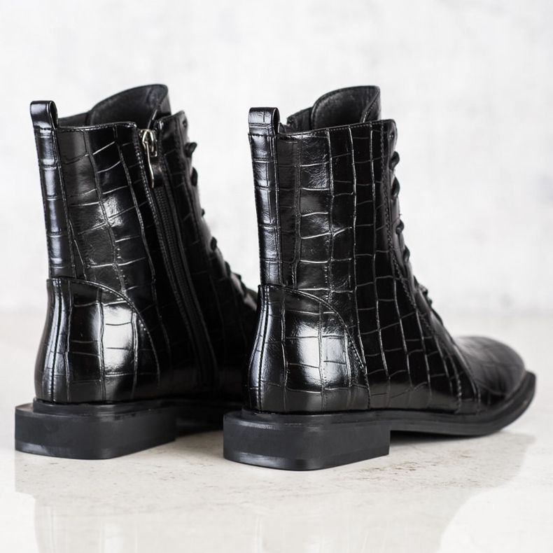 S. BARSKI Bottes élégantes en éco-cuir par S.BARSKI le noir 1 S. BARSKI Bottes élégantes en éco-cuir par S.BARSKI le noir 1