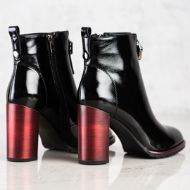 S. BARSKI Bottines vernies stylées S.BARSKI le noir 1