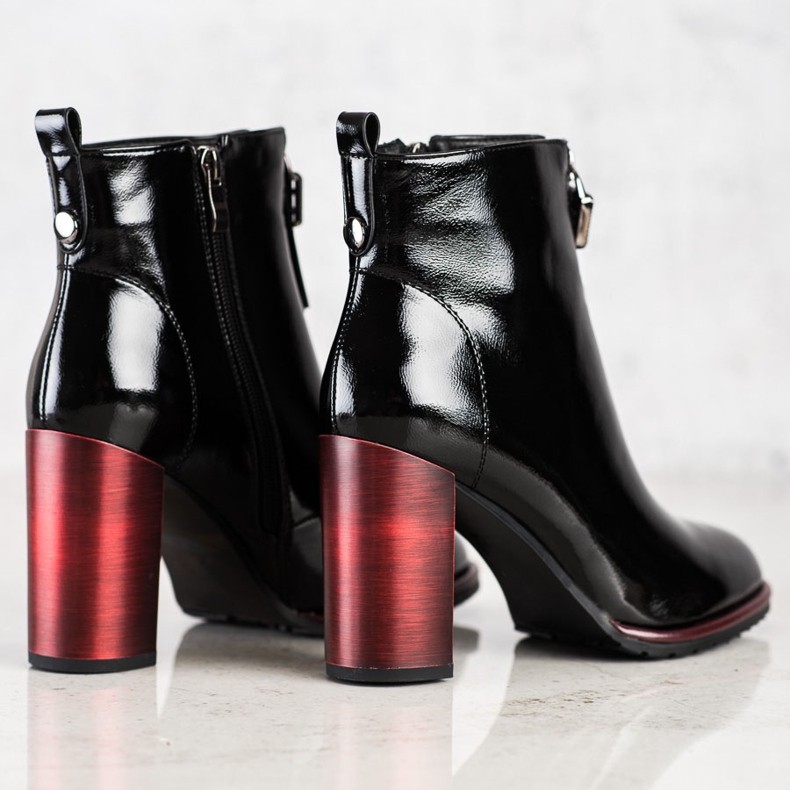 S. BARSKI Bottines vernies stylées S.BARSKI noir 1