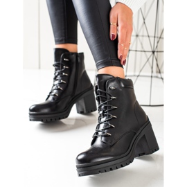 Filippo Bottes de travail à talons hauts le noir 3