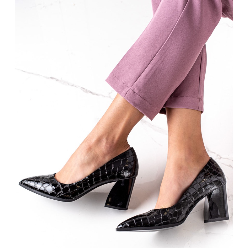 S. BARSKI Escarpins Avec Eco Cuir S.BARSKI noir 1